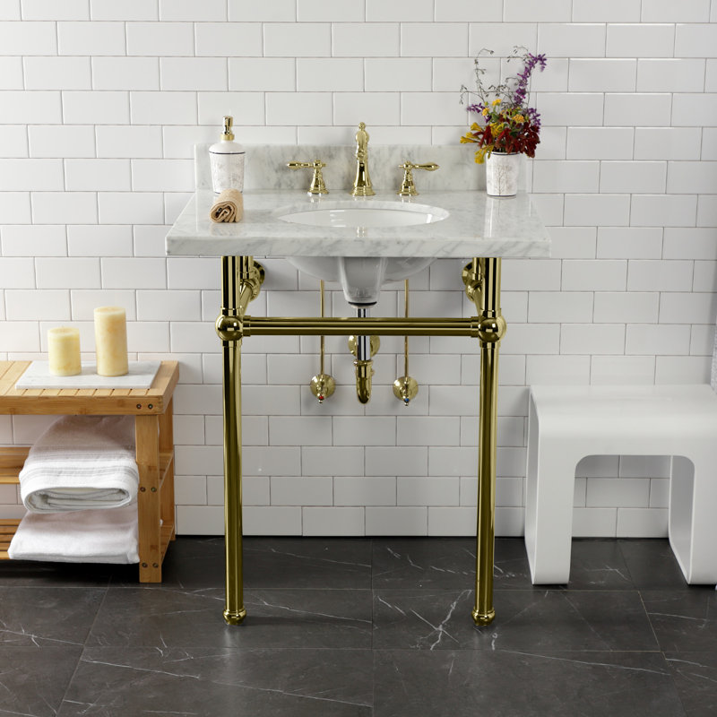 Kingston Brass Trimscape Traditional Plumbing Sink Trim Kit with P-Trap, Polished Brass