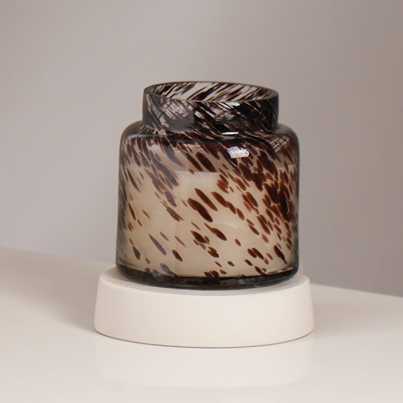 Jar Candle | Coffee Scented Candle | 10 oz Handmade Mouth-Blown Glass Jar Candle
