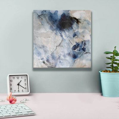 Toile épique Graffiti «Fragments Of A Distant Tide 1» par Melissa Wang, 12 po x 12 po