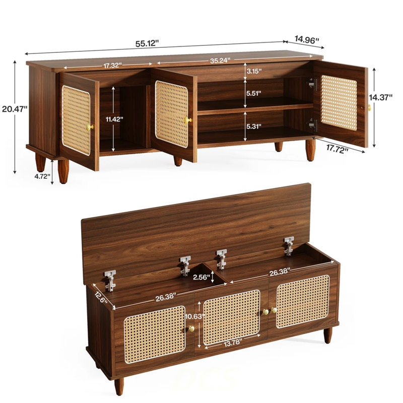 Banc de rangement à 2 niveaux, banc à chaussures, rangement pour chaussures