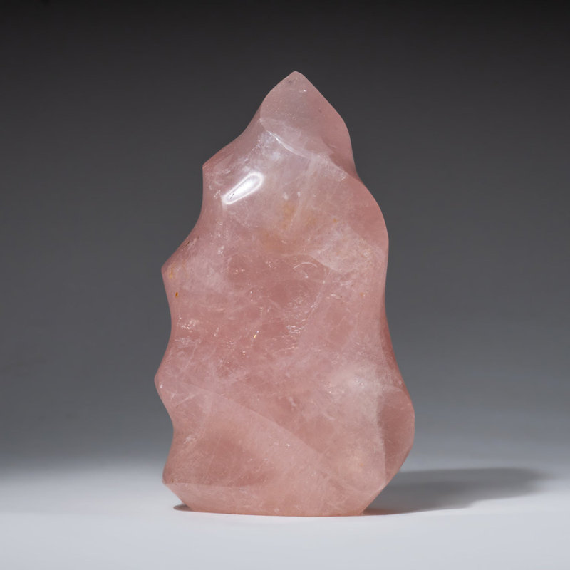 Polished Rose Quartz Flame Freeform from Brazil (421 Lbs)
