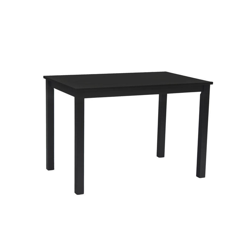 Seandrea Solid Wood Dining Table, Black, 75cm H x 110cm L x 70cm W