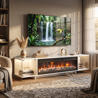 Meuble télé avec foyer de 46,1 po Savitha