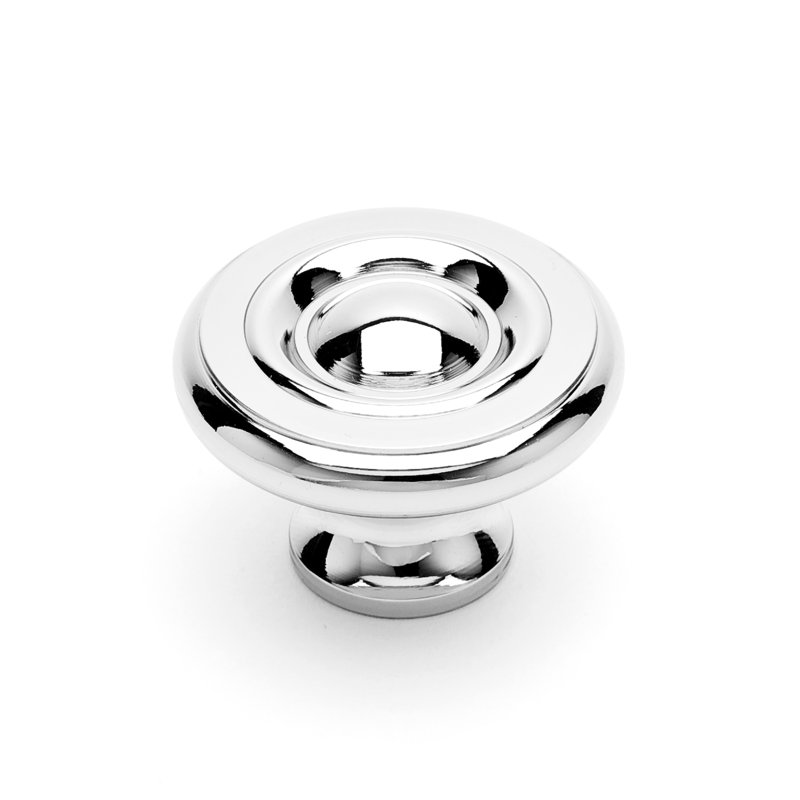 CK Series 1 1/2" Diameter Mushroom Knob, Large, Polished Nickel
