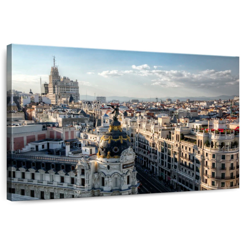 Madrid Cityscape From Gran Via