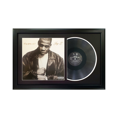 Jay-Z «In my Lifetime, Vol. 1», disque encadré avec passe-partout noir