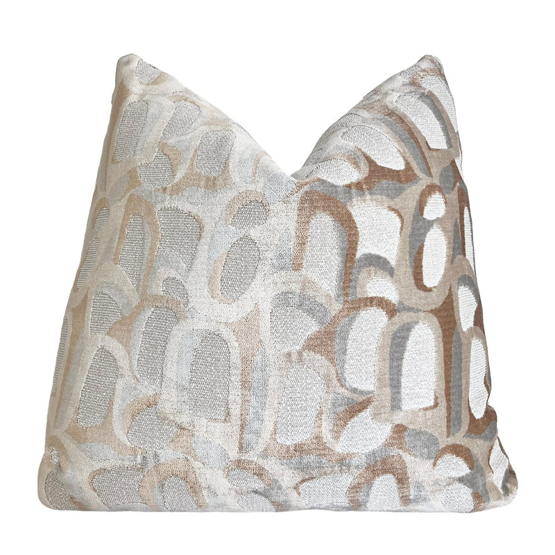 Housse de coussin Grotto, H 22 po x l 22 po, Bleu