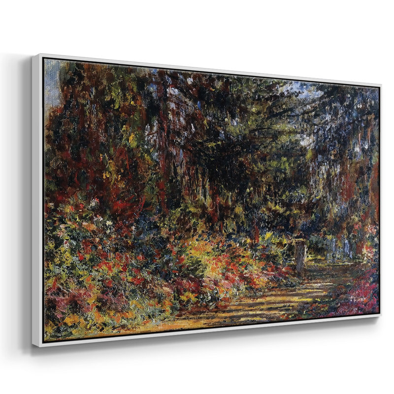 Chemin à Giverny, 1902, H 17 po x l 25 po x P 2 po, Blanc