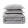 Tweed Solid Color Classic Modern Rustic Woven Duvet Cover Set