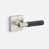 Satin Nickel/Flat Black