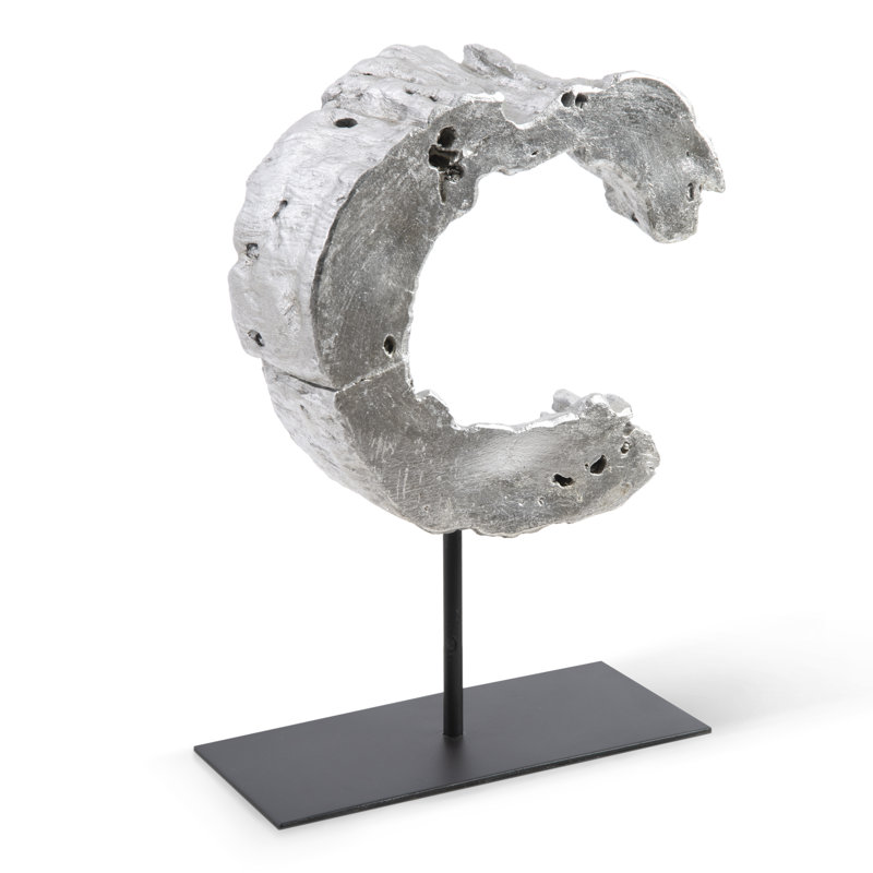 Cast Eroded Circle on Stand