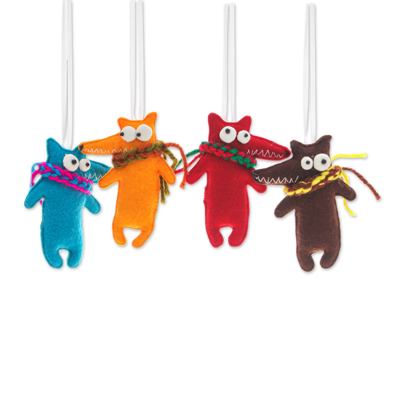 4.5'' Handmade Acrylic Animals Hanging Figurine Ornament