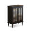 Console rectangulaire en bois massif noir