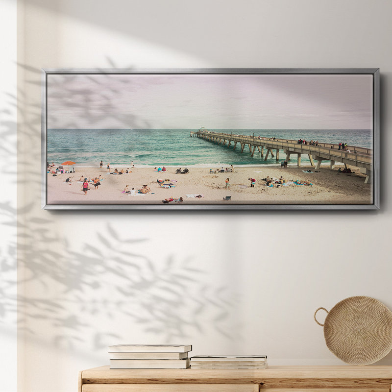 Deerfield Beach- Framed Canvas, 20" H x 50" W