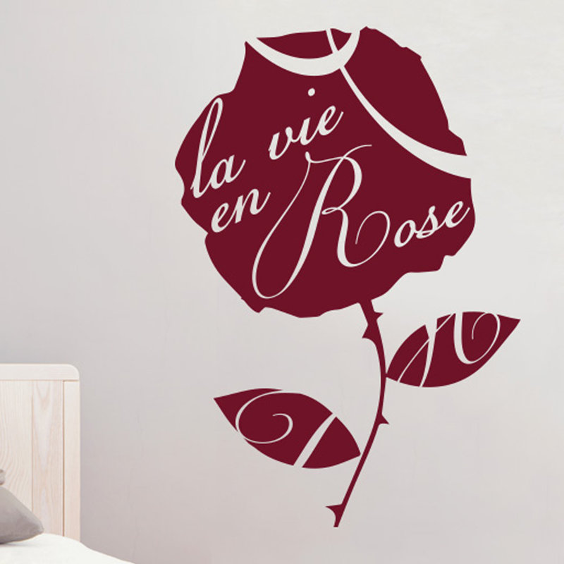 Plants & Flowers Wall Decal, Burgundy, Large