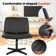 Criss Cross Chair Armless Office Chair No Wheels Modern Swivel Height Adjustable Ergonomic Desk Chair With Wide Seat Computer Task Vanity Chair For Home Office