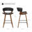 Binni PU 26.97" PU Upholstered Counter Bar Stool with Wood Frame-1871177203-1827861447