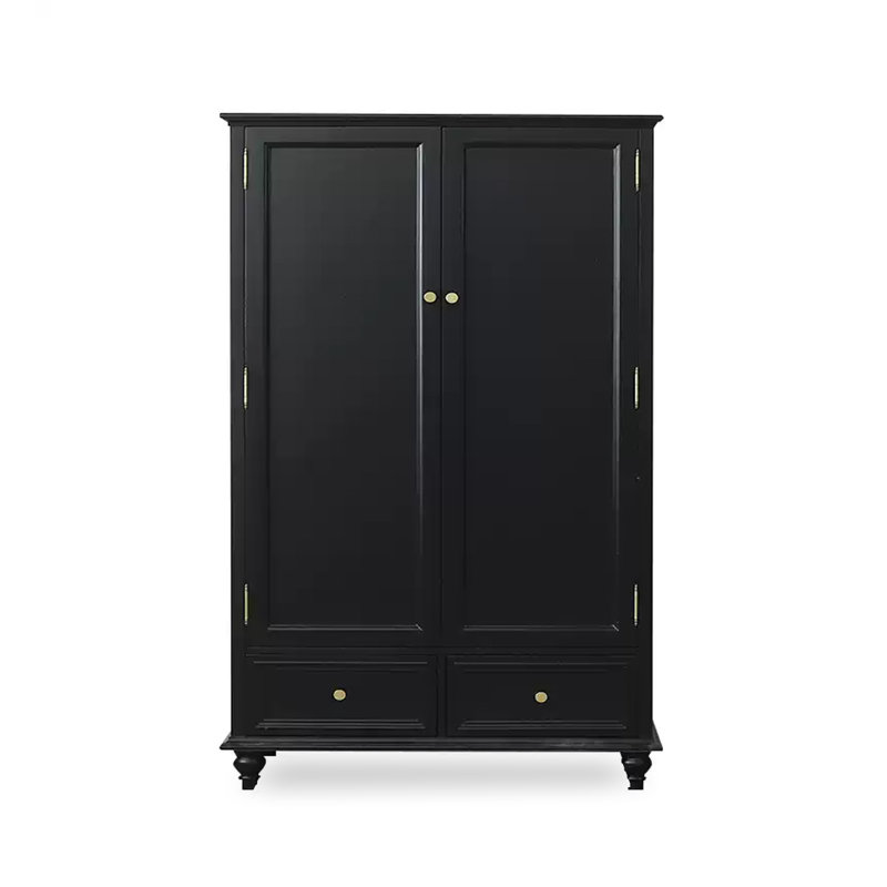 Garde-robe de style américain en bois massif