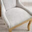 Ensemble de 2 chaises en chenille avec pieds courbés et garniture de rivets-800057497