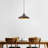 Adjustable Height Single Pendant With Metal Cap-516906329