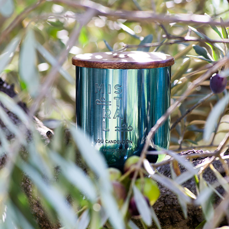 Mistral Scented Jar Candle, 14cm H x 12.5cm W x 12.5cm D