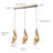 Clema 3-Light Rattan Linear Pendant