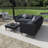 4-Pieces Outdoor Wicker Sofa Set-749602836