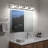 4-Light Brushed Nickel LED Bathroom Vanity Light with 5 Selectable Light Colors 5CCT and 350° Rotatable Heads-927324858-927324857