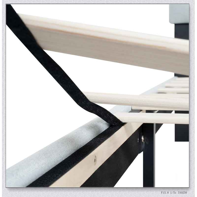 Light Gray Twin Bed
