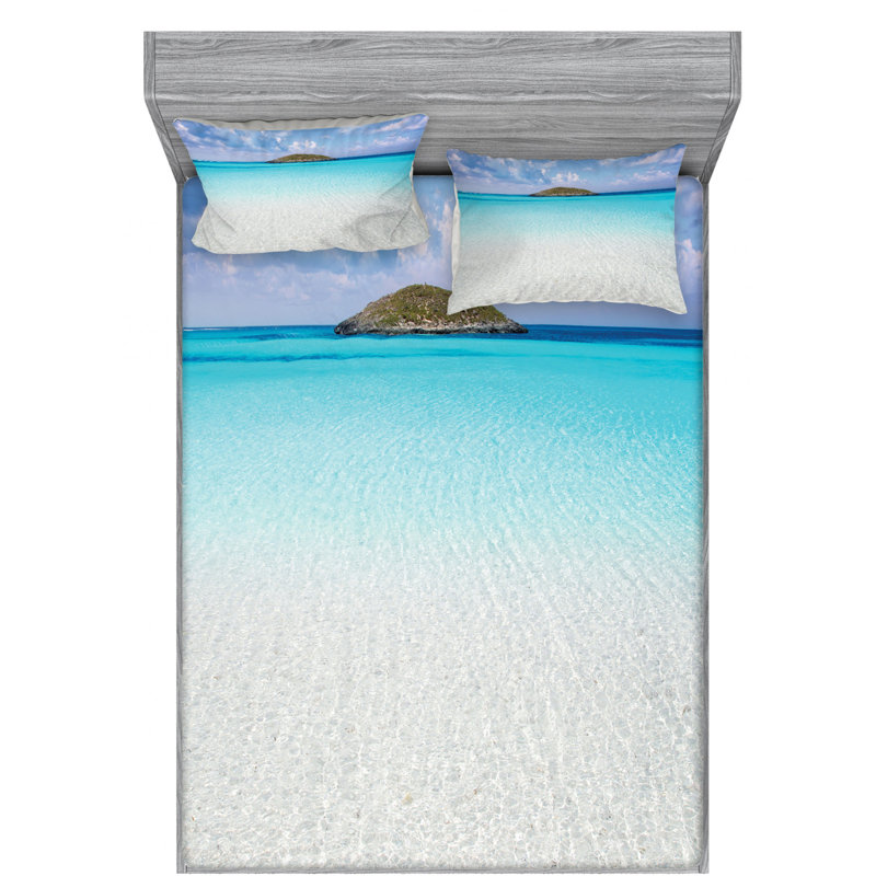 Microfiber Sheet Set, Queen Sheet Set with Fitted Sheet