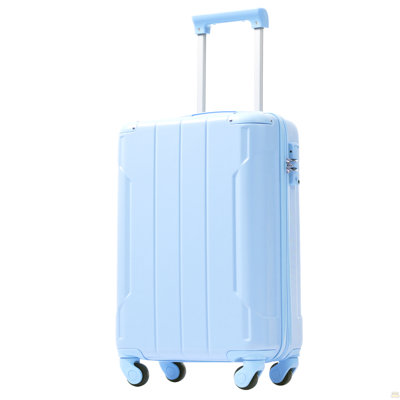 Hardshell Luggage, Lightweight Durable ABS Suitcase with Double Spinner Wheels, TSA Lock, 20 Inch Travel Carry On Luggage (Skyblue)
