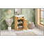 Meuble-lavabo de 20 pouces avec lavabo en céramique intégré et porte à fermeture douce, structure en bois massif pour les salles de bain compactes
