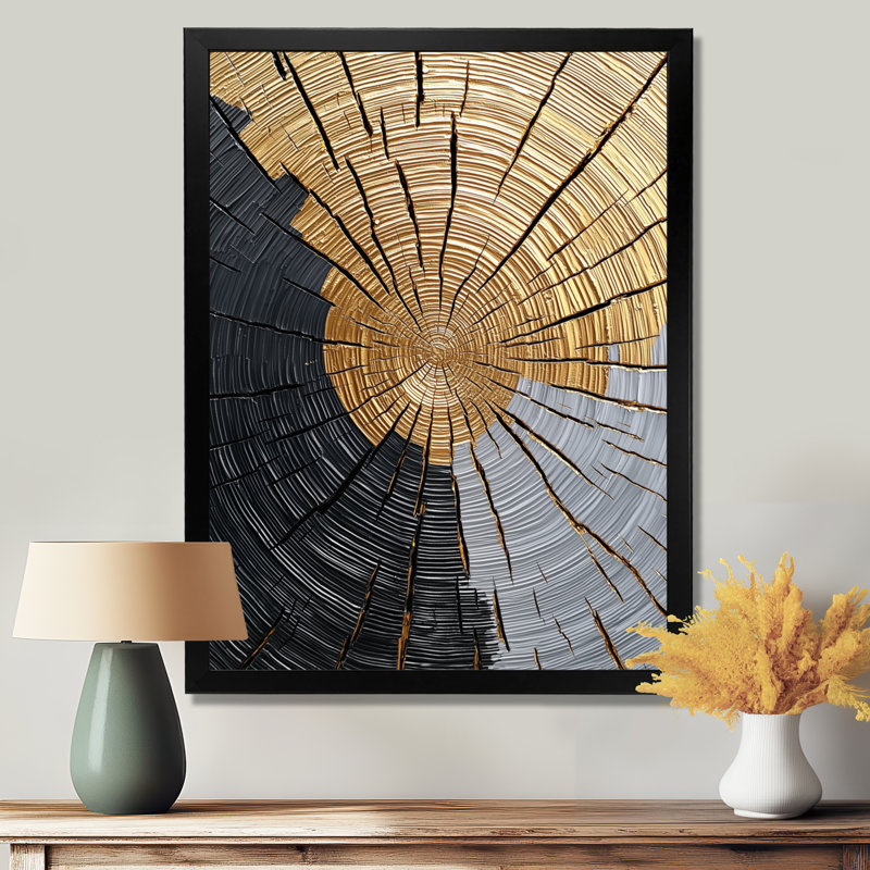 Anette - Landscapes Wall Art Prints, H 32 po x l 24 po, Noir, noir, noir, noir, Reproduction encadrée sans passe-partout