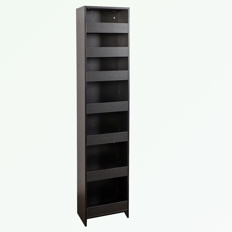 Garde-manger étroit avec tablette ouverte, Black
