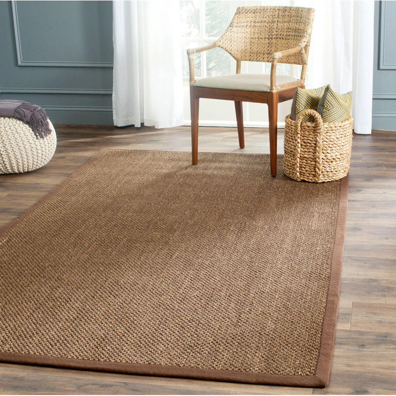 Tapis brun en jute / sisal, Tapis de couloir 2 pi 6 po x 6 pi