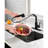 Matte Black Kitchen Sink Faucet With Pull Down Spray, Single Handle Tap Out Head, 360 Rotating High Outlet, Corrosion & , Convenient Water Management Tool Faucet, , Rotatable Discharge, Surface,
