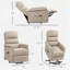 Fauteuil en tissu avec télécommande-672277750-672278317-672278291