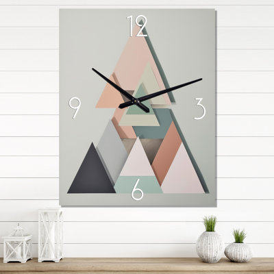 Horloge murale géométrique