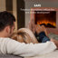 Klarstein 98.5cm W White Electric Fireplace