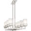 Lustre classique pour îlot de cuisine à 8 lumières Brionca