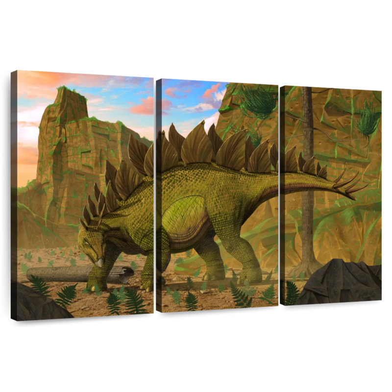 Brampt Stegosaurus, 48" H x 74" W