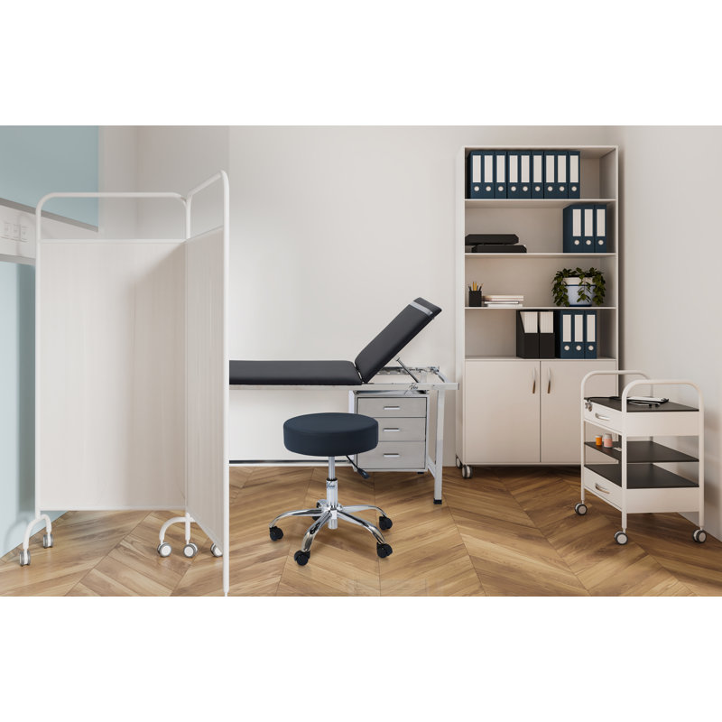 Tabouret pneumatique de bureau à hauteur réglable, Noir