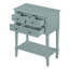 Console étroite, table de canapé mince avec trois tiroirs de rangement et tablette inférieure, table de couloir-933877660