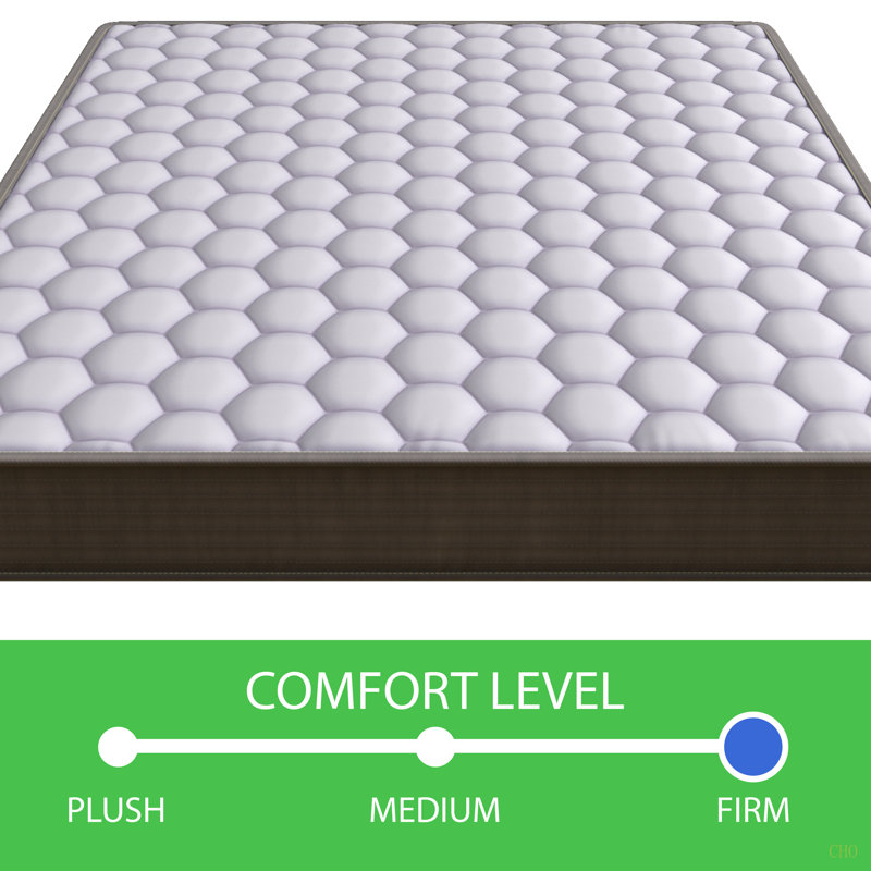 Matelas à ressorts ensachés de 6 po à fermeté douce et moyenne - matelas à ressorts ensachés, taille simple.