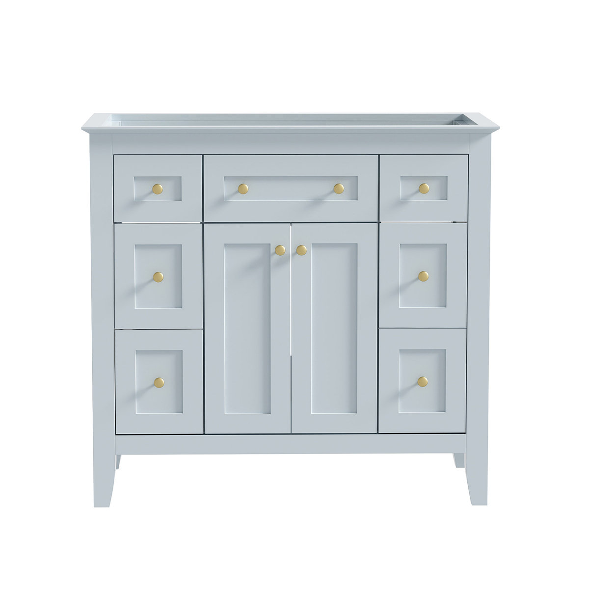 Winston Porter 36'' Bathroon Vanity Without Sink, Modern Freestanding