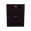 Armoire à chaussures à deux portes avec tablettes réglables, rangement moderne pour les vestibules et les placards-1736037819