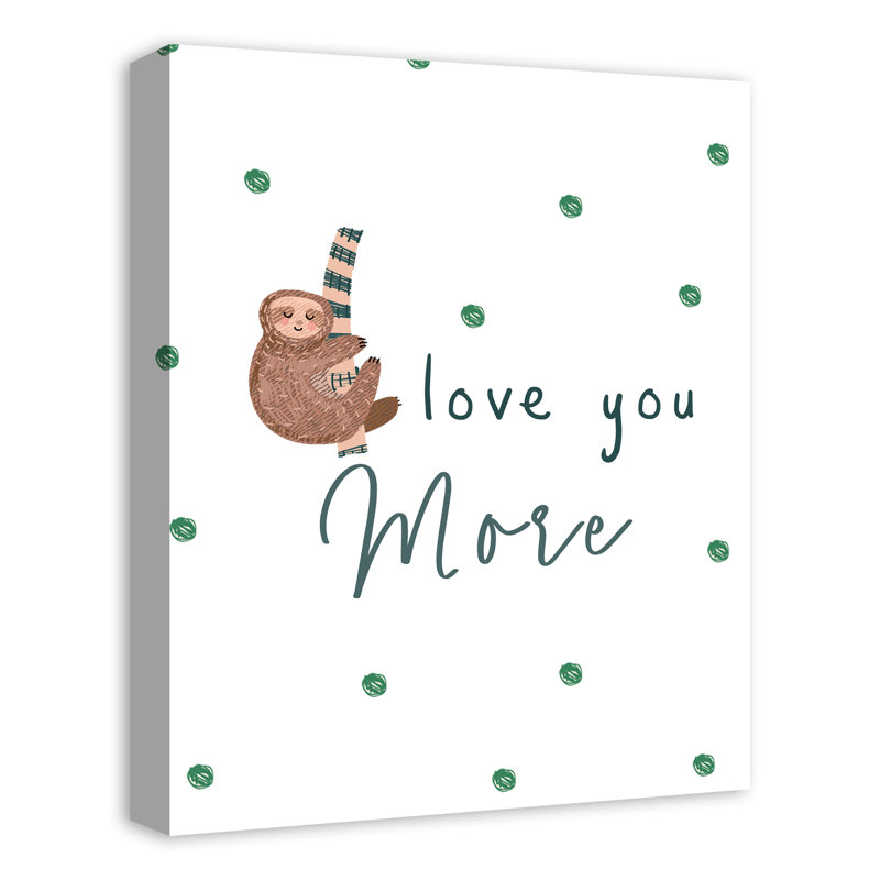 «Love You More», art sur toile, H 20 po x l 16 po x P 1,25 po