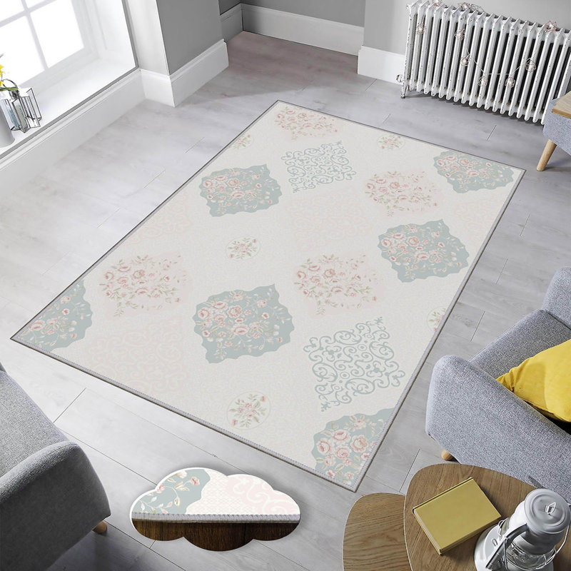 Premium 3D Digital Printed Carpet, 4. x 5.9 ft, 1% Polyester, Pile Height: .3 in, 65 g/m² | Antibacterial, Non-Slip Underside | Machine Washable, Ideal for Living Room, Bedroom, and Kids' Spaces