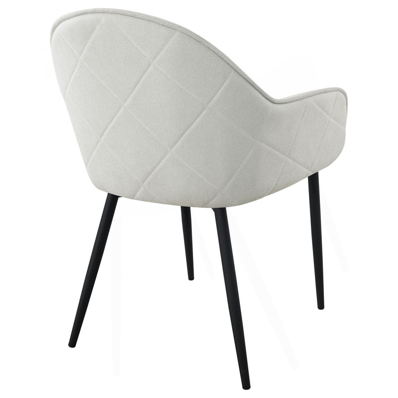 Chaise de salle à manger rembourrée Gresham, Gris