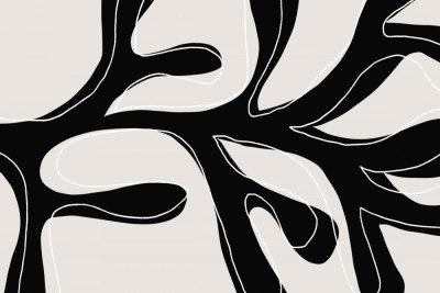 Abstract Twig White, 81.28 cm H x 121.92 cm W